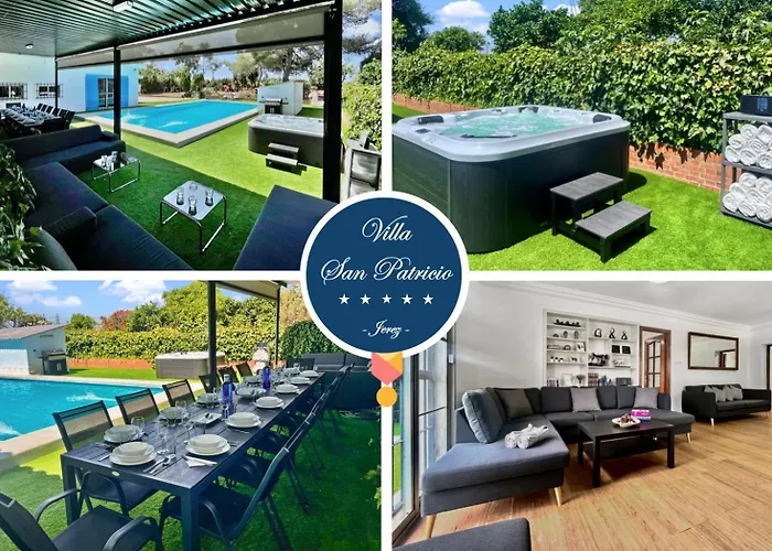 Villa San Patricio I Piscina Privada I Jacuzzi Spa I Bbq I Ps5 I Aire Acon I 3000M2 I 5Min-Centro Jerez de la Frontera